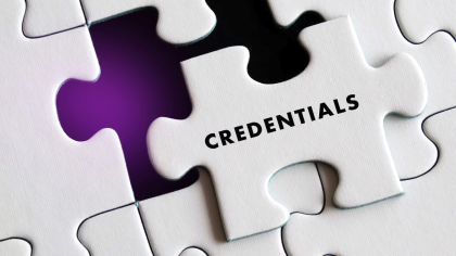 Credentials puzzle piece 